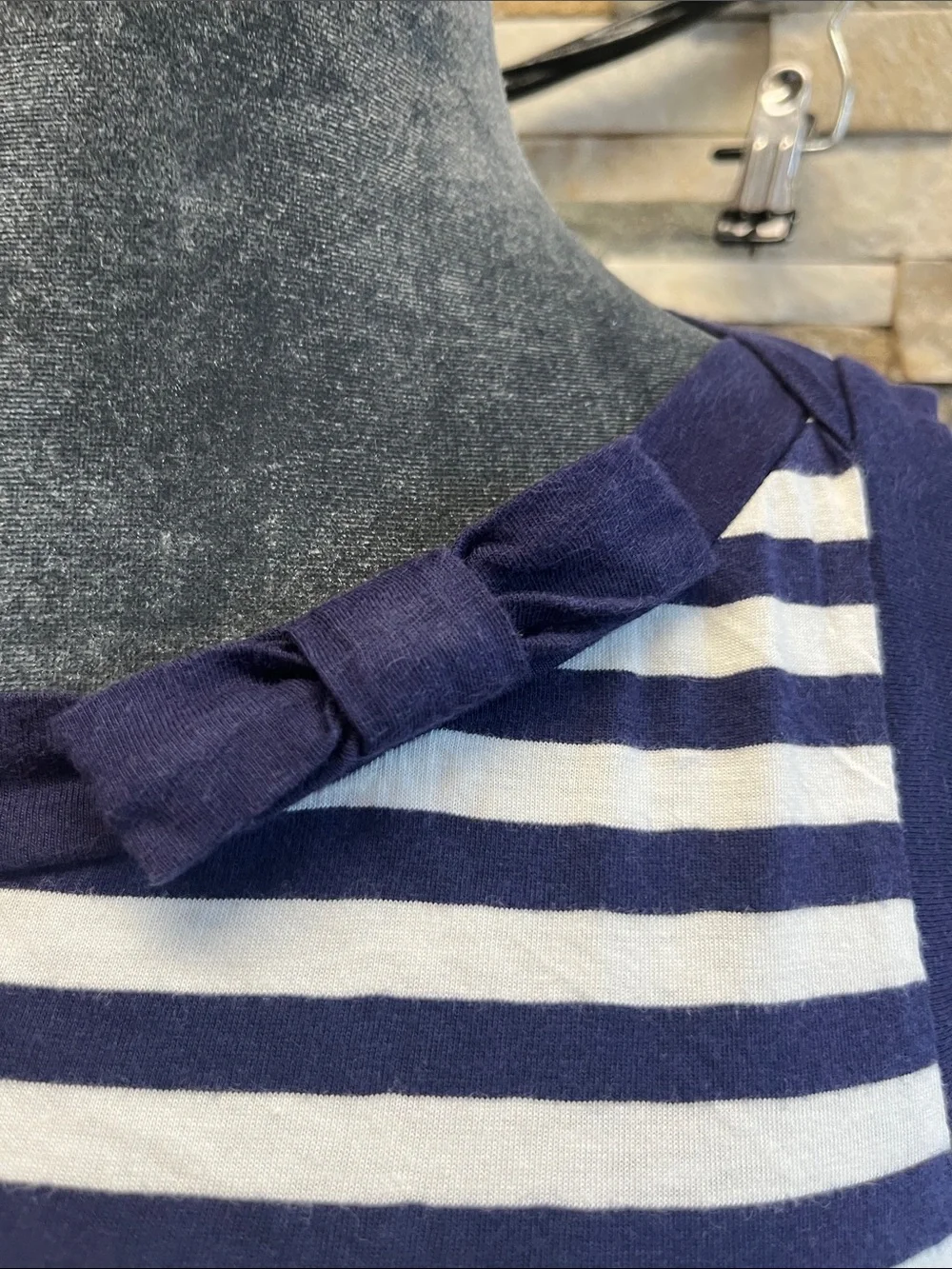 kate spade Navy, White & Yellow Striped Sleeveless Tank